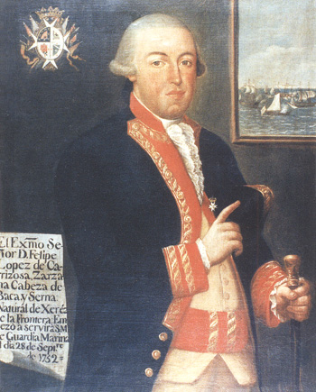 Retrato de don Felipe López de Carrizosa y Zarzana. Cortesía del Museo Naval. Madrid.