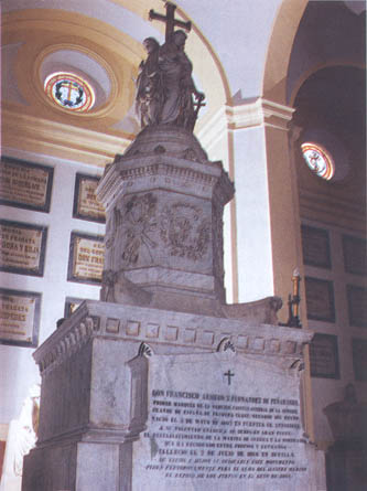 Mausoleo de don Francisco Armero y Fernández de Peñaranda. Cortesía del Museo Naval. Madrid.